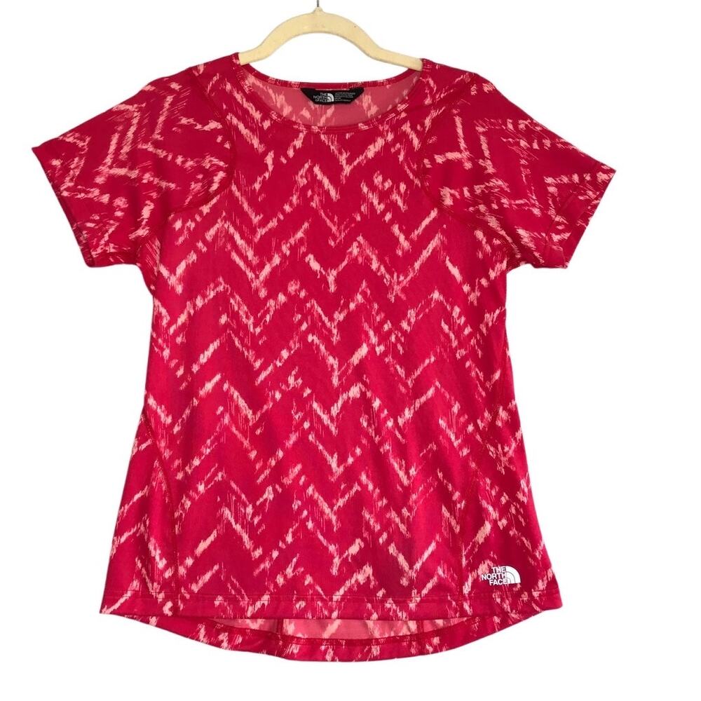 THE NORTH FACE Flash Dry Top Women M Red Sporty Outdoor Athletic Retro Travel - Picture 2 of 11